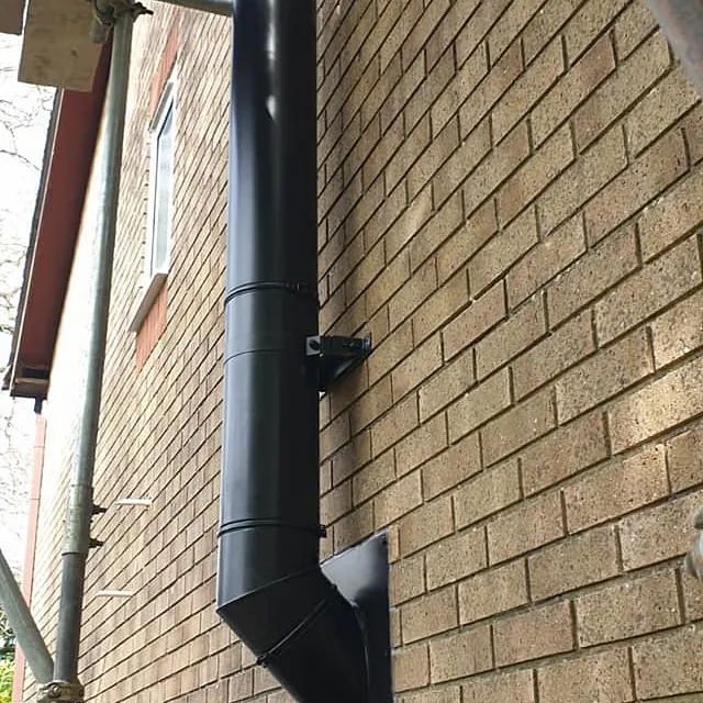 stove installation flue