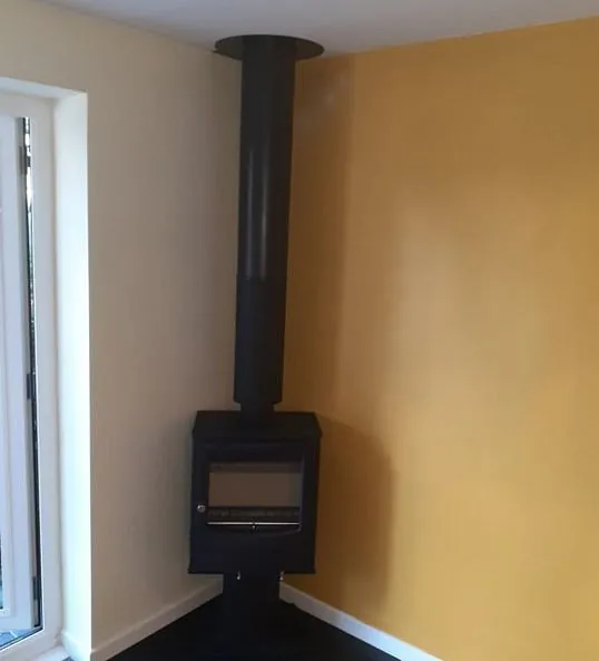 woodstove with chimney system